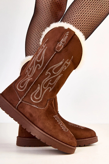 Bruine sneeuwlaarzen met... 2