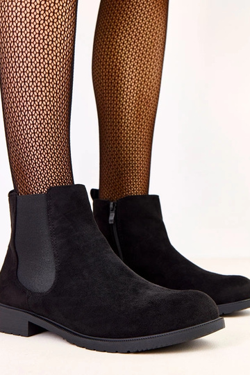 Zwarte platte enkellaarsjes... 2