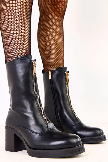 Zwarte enkellaarsjes met...