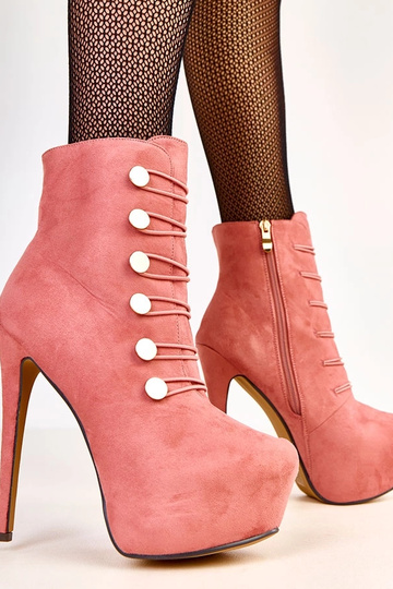 Roze enkellaarsjes met... 2