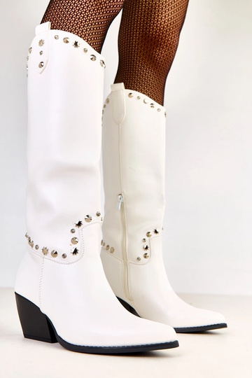 Witte damescowboylaarzen...