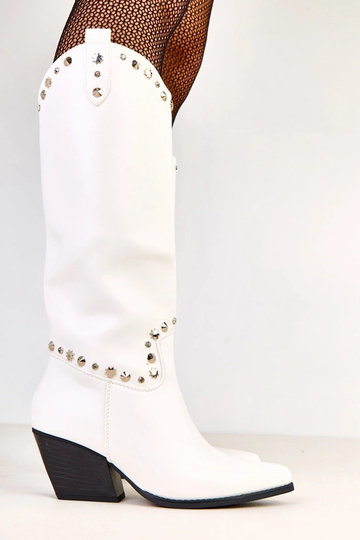 Witte damescowboylaarzen... 2