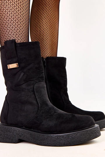 Zwarte enkellaarsjes van...