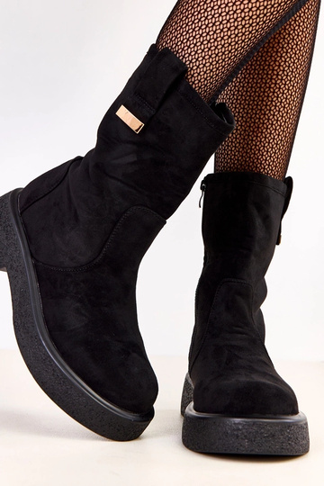 Zwarte enkellaarsjes van... 2