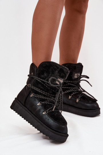 SneeuIn laarzen Dames met platform met bont D.Franklin DFSH37005 zInart