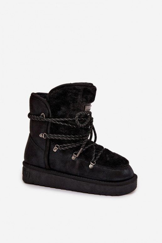 SneeuIn laarzen Dames met platform met bont D.Franklin DFSH37005 zInart