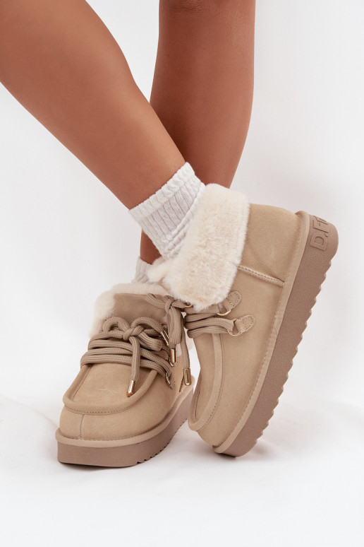 SneeuIn laarzen DamesOpturalnego van suèdeu D.Franklin DFSH375006 ivoor