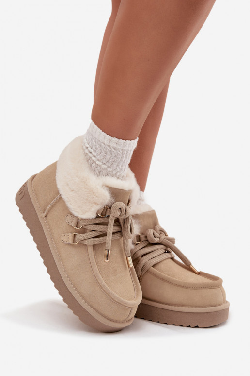 SneeuIn laarzen DamesOpturalnego van suèdeu D.Franklin DFSH375006 ivoor