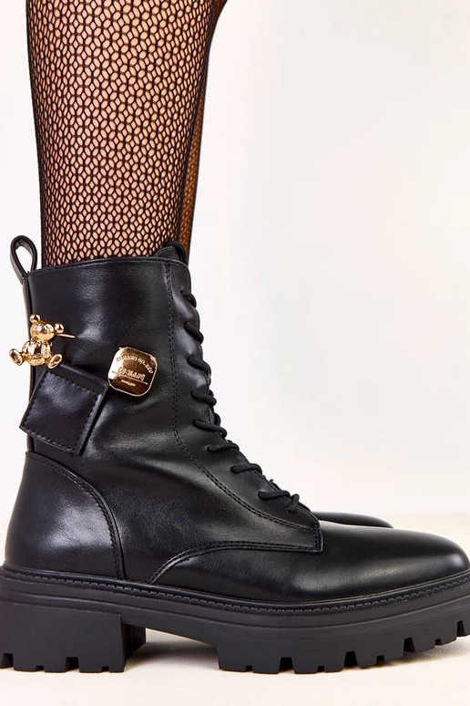 Zwarte dames wandelschoenen met...