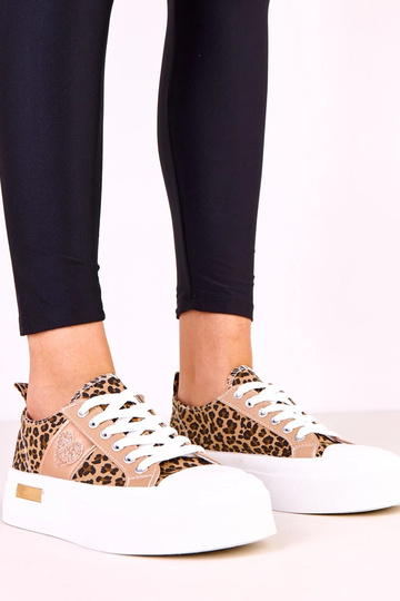 Leopardprint sneakers op...