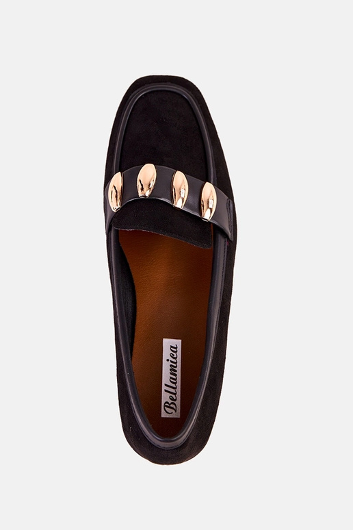 Zwarte elegante ballerina's met...