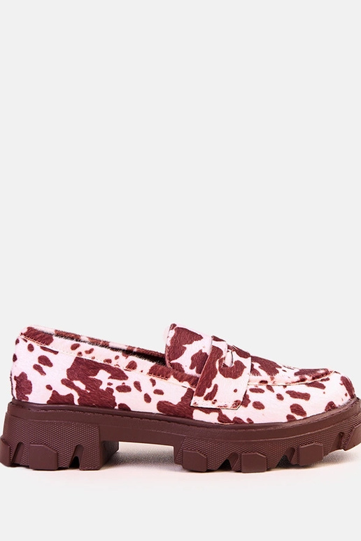 Bruine dames mocassins met...