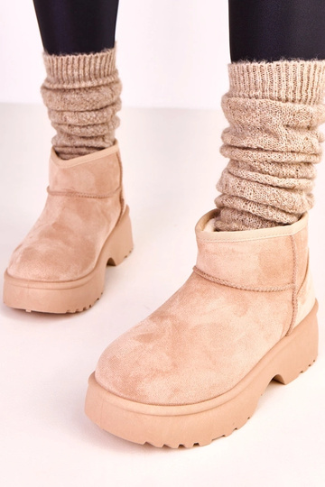 Beige lage sneeuwlaarzen... 2