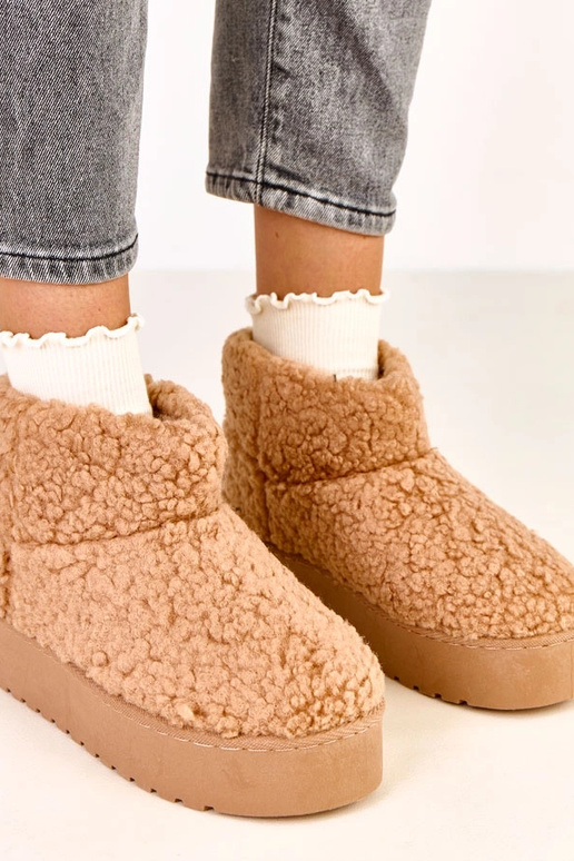 Lichtbruine sneeuwlaarzen met...