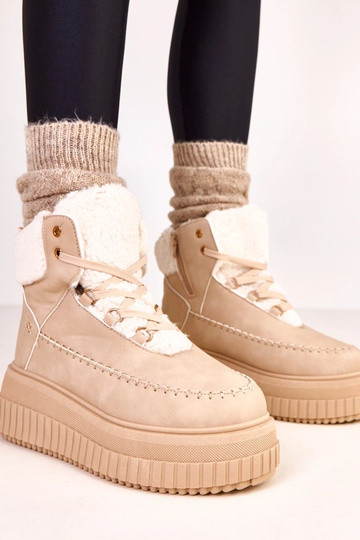 Bruine warme sportieve...