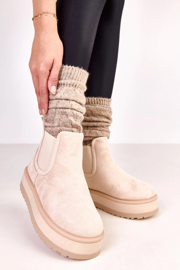 Beige lage sneeuwlaarzen... 2