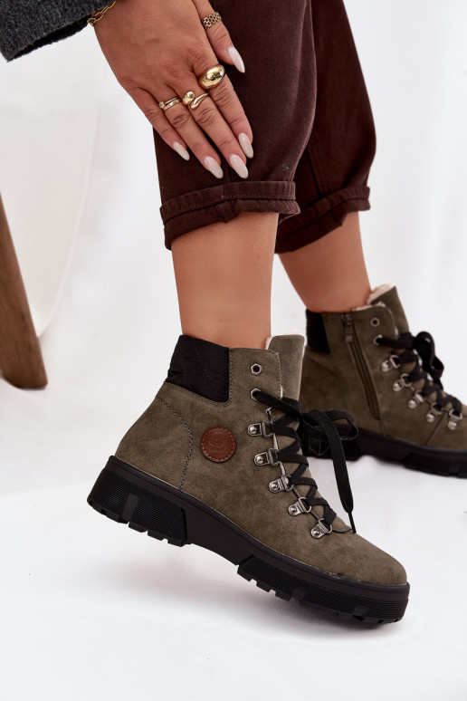 opInarmen schoenen Dames met platform kaki kleuren Zaraine opInarmen schoenen Dames met platform kaki kleuren Zaraine