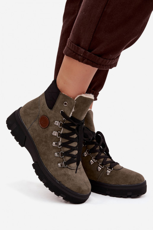 opInarmen schoenen Dames met platform kaki kleuren Zaraine opInarmen schoenen Dames met platform kaki kleuren Zaraine