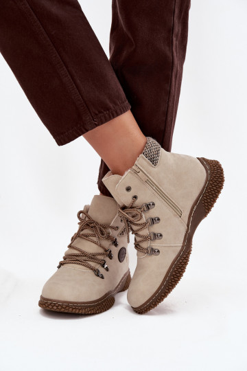 opInarmen Laarzen schoenen Dames ivoor Zenaya 2