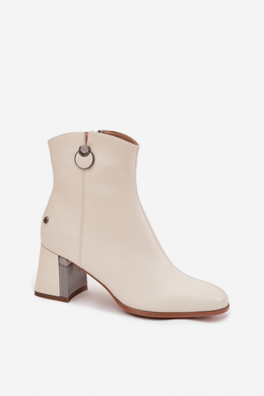 opInarmen LaarzenOpturalnej Skóry met hakken Het heeftciejka K7203-04 beige opInarmen LaarzenOpturalnej Skóry met hakken Het heeftciejka K7203-04 beige