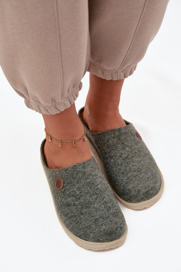 Dames huis slippers Inblu CS000047 groene kleur