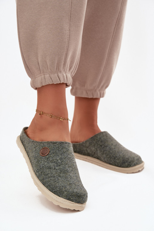 schoenen eigengemaakt Slippers Dames Inblu CS000047 groene kleur schoenen eigengemaakt Slippers Dames Inblu CS000047 groene kleur