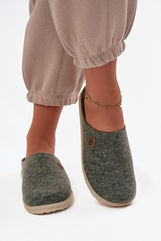 schoenen eigengemaakt Slippers Dames Inblu CS000047 groene kleur schoenen eigengemaakt Slippers Dames Inblu CS000047 groene kleur