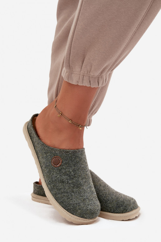schoenen eigengemaakt Slippers Dames Inblu CS000047 groene kleur schoenen eigengemaakt Slippers Dames Inblu CS000047 groene kleur