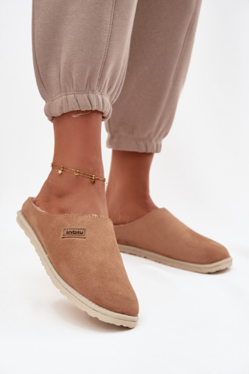 Slippers Dames schoenen eigengemaakt Inblu CS000045 bruine kleur 2