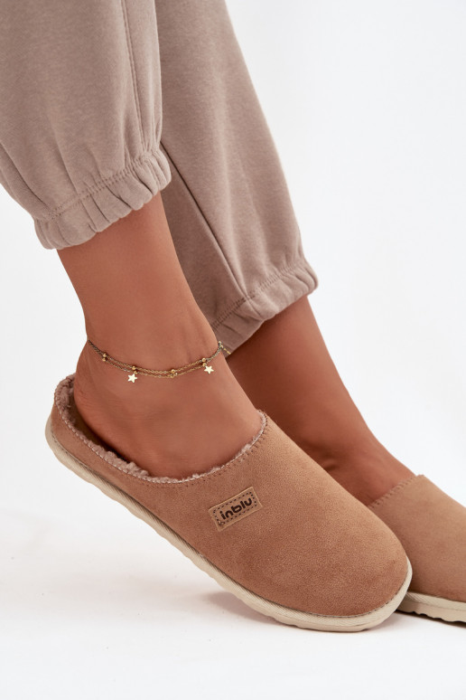 Slippers Dames schoenen eigengemaakt Inblu CS000045 bruine kleur Slippers Dames schoenen eigengemaakt Inblu CS000045 bruine kleur