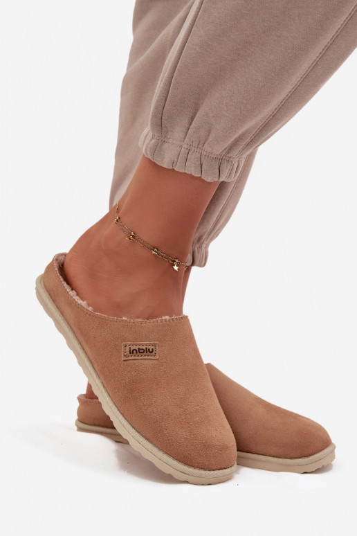 Slippers Dames schoenen eigengemaakt Inblu CS000045 bruine kleur Slippers Dames schoenen eigengemaakt Inblu CS000045 bruine kleur