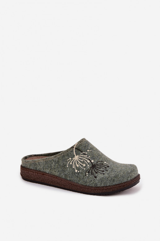Dames schoenen eigengemaakt Slippers Inblu NL000011 groene kleur Dames schoenen eigengemaakt Slippers Inblu NL000011 groene kleur