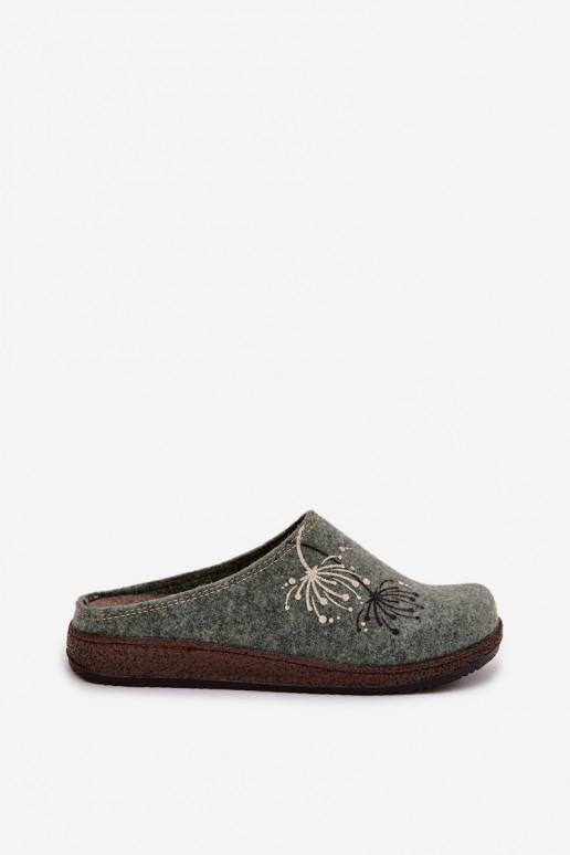 Dames schoenen eigengemaakt Slippers Inblu NL000011 groene kleur