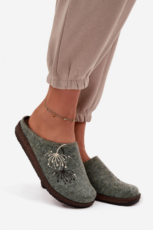 Dames schoenen eigengemaakt Slippers Inblu NL000011 groene kleur