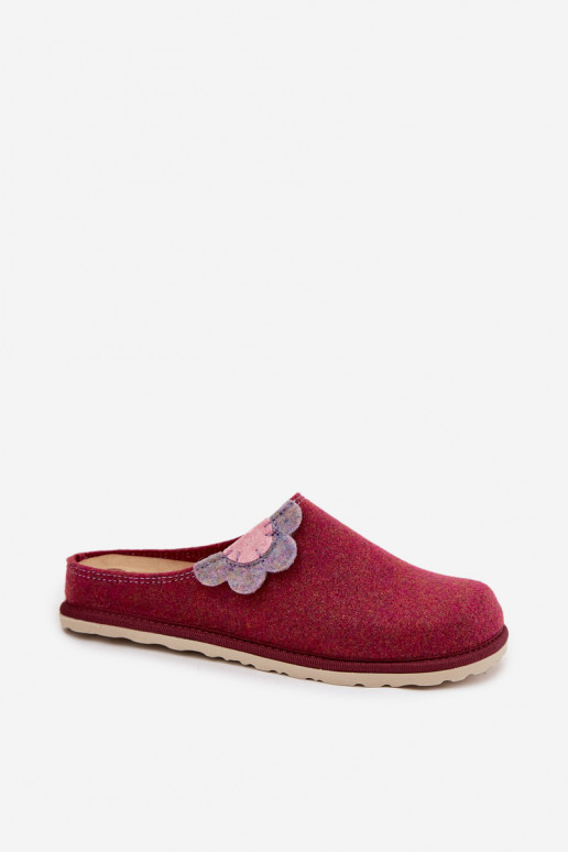 Slippers Dames Met een bloem Inblu CS000043 bordeaux