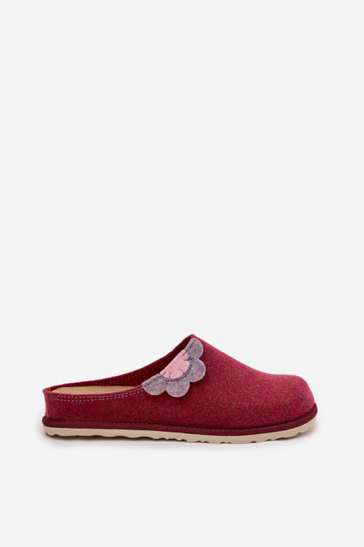 Slippers Dames Met een bloem Inblu CS000043 bordeaux