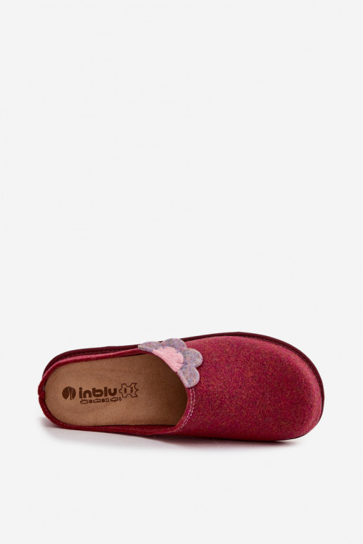Slippers Dames Met een bloem Inblu CS000043 bordeaux