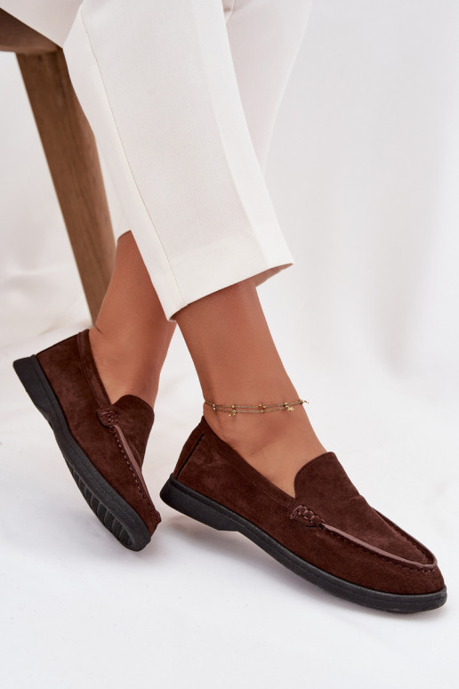 dames mocassinsvan eco-suèdeu CzekoladoIne Tynara dames mocassinsvan eco-suèdeu CzekoladoIne Tynara