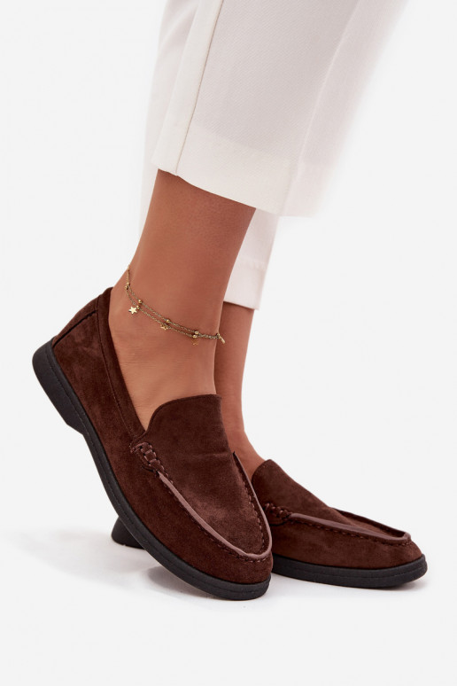 dames mocassinsvan eco-suèdeu CzekoladoIne Tynara dames mocassinsvan eco-suèdeu CzekoladoIne Tynara