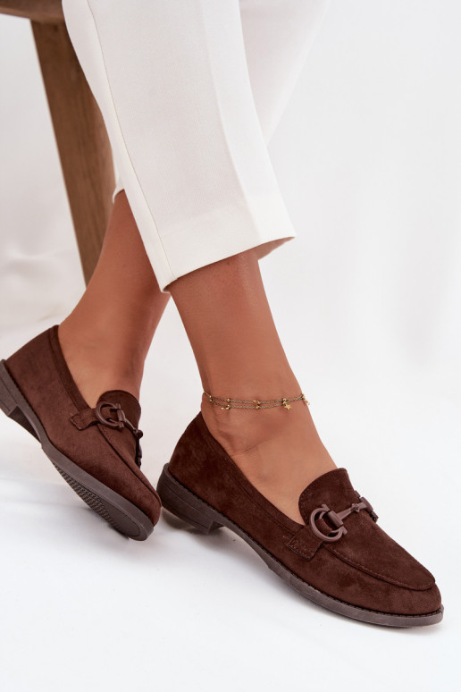 dames mocassins Met sierlijk Detalem van eco-suèdeoIne CzekoladoIne Ambria dames mocassins Met sierlijk Detalem van eco-suèdeoIne CzekoladoIne Ambria