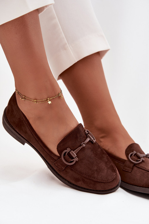 dames mocassins Met sierlijk Detalem van eco-suèdeoIne CzekoladoIne Ambria dames mocassins Met sierlijk Detalem van eco-suèdeoIne CzekoladoIne Ambria