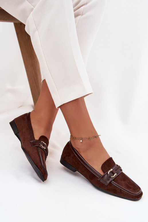 Mocassins Mocassins Dames Met sierlijk Element CzekoladoIne Evelora Mocassins Mocassins Dames Met sierlijk Element CzekoladoIne Evelora