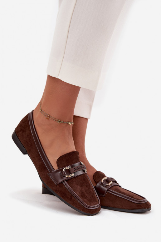 Mocassins Mocassins Dames Met sierlijk Element CzekoladoIne Evelora Mocassins Mocassins Dames Met sierlijk Element CzekoladoIne Evelora