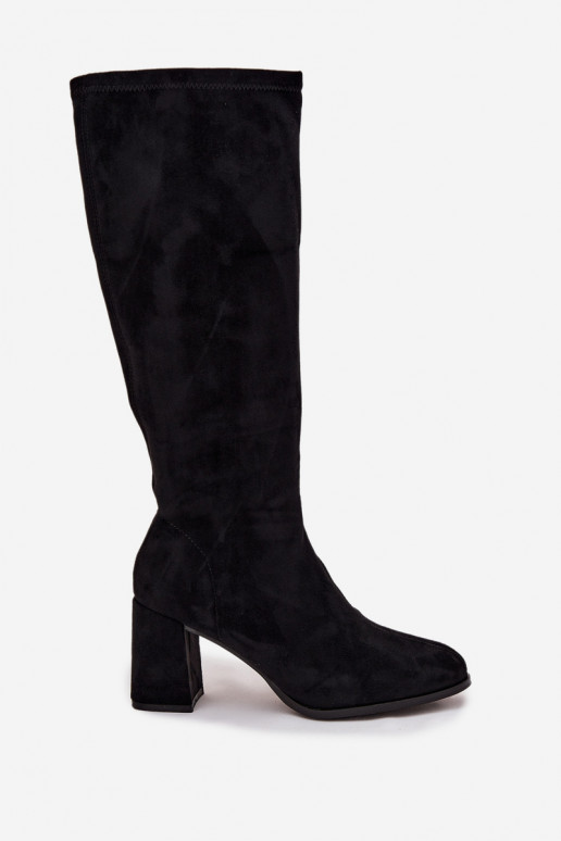 dameslaarzen met hakkenvan eco-suèdeu zInart Yelisse dameslaarzen met hakkenvan eco-suèdeu zInart Yelisse