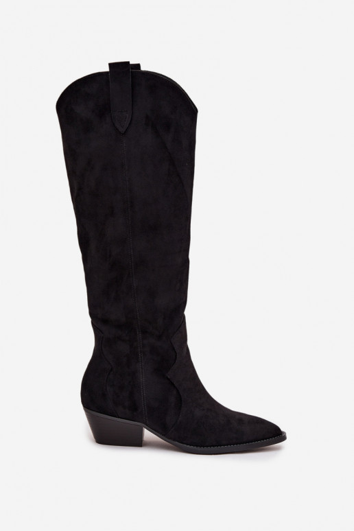 van eco-suèdeoIne laarzen coInboystijl Dames met hakken zInart Jenaya