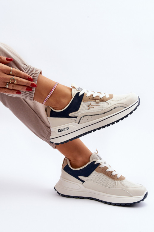 Sneakers model schoenen Dames Big Star NN274A092 beige Sneakers model schoenen Dames Big Star NN274A092 beige