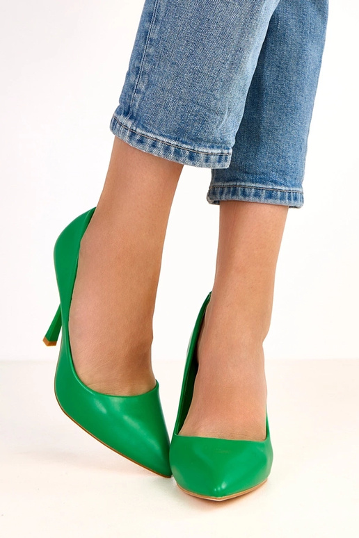 Groene klassieke hoge hakken Nicole Groene klassieke hoge hakken Nicole