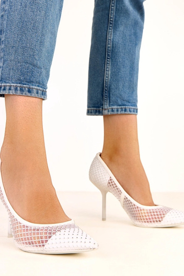 Witte netstructuur hoge...