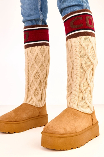 Bruine sneeuwlaarzen met... 2