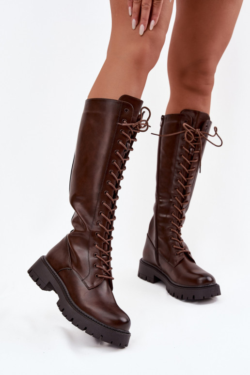 opInarmen met veters dameslaarzen CzekoladoIne Meliora opInarmen met veters dameslaarzen CzekoladoIne Meliora